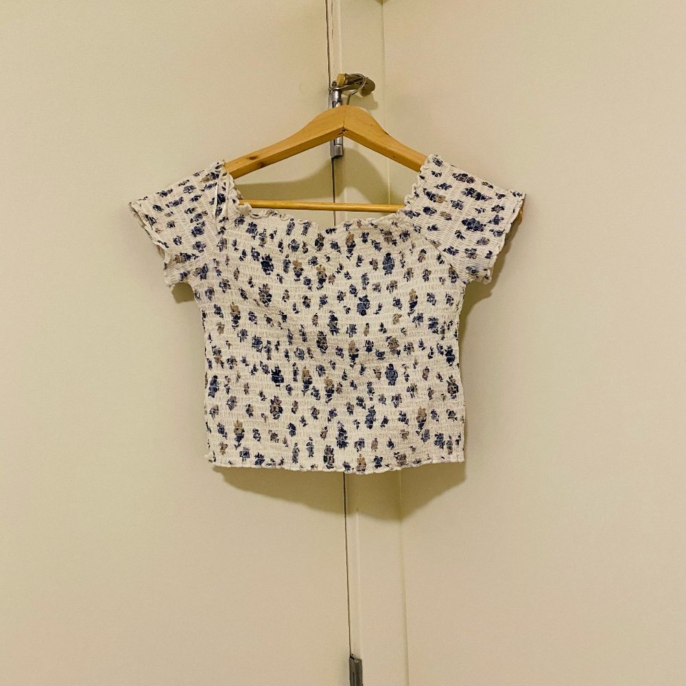 Urban Outfitters Jade Smocked Off-The-Shoulder